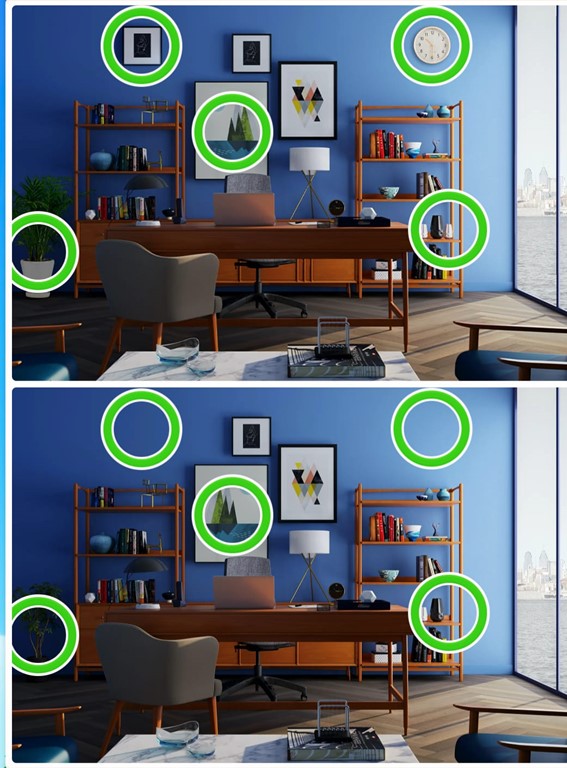 Jogo dos 5 erros do escritório: encontre as diferenças entre as imagens em menos de 10 segundos Resultado do Jogo dos 5 erros do escritório