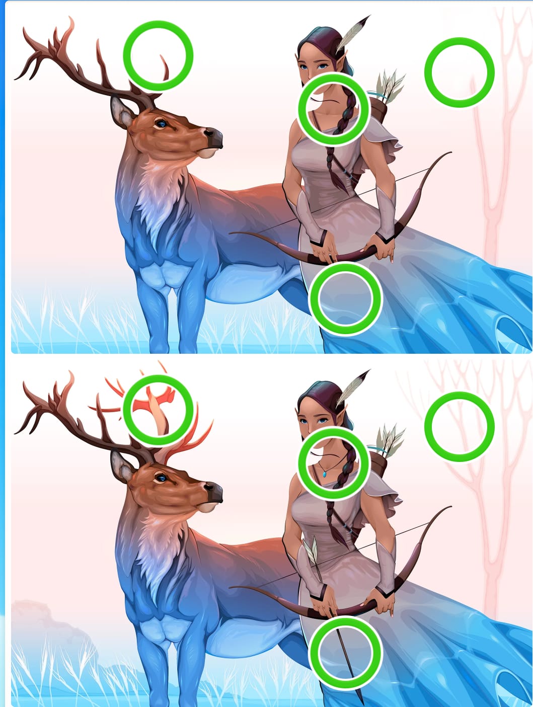 Jogo dos quatro erros da arqueira: encontre as diferenças em menos de 10 segundos Resultado Jogo dos quatro erros da arqueira