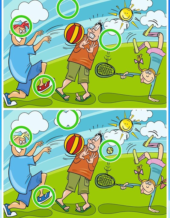 Jogo das diferenças dos quatro erros: Encontre os erros em menos de 10 segundos Resultado do Jogo das diferenças dos quatro erros