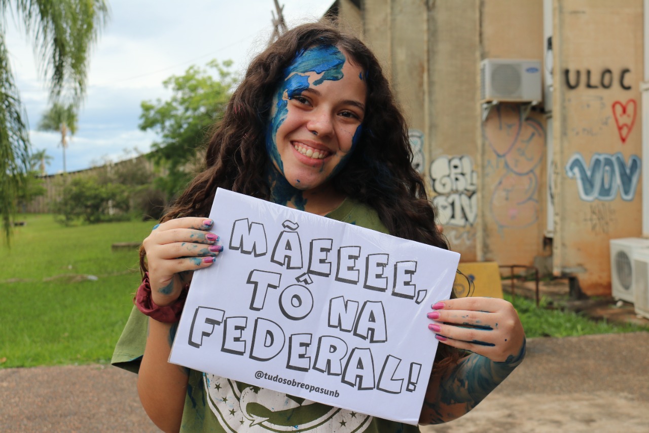 Foto de calouro/a da UnB. Imagem: Jornal de Brasília