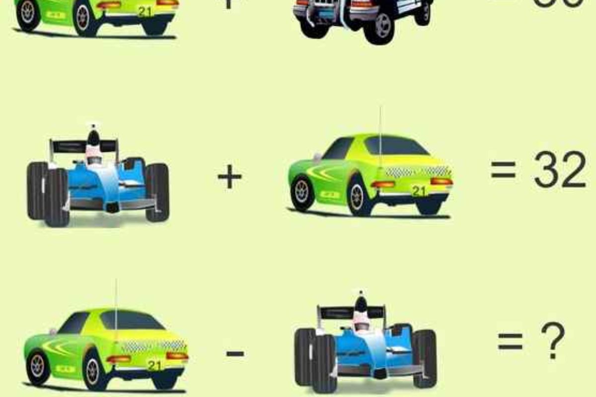 Desafio matemático dos carros.