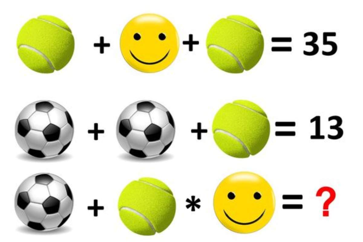 Desafio matemático do emoji.