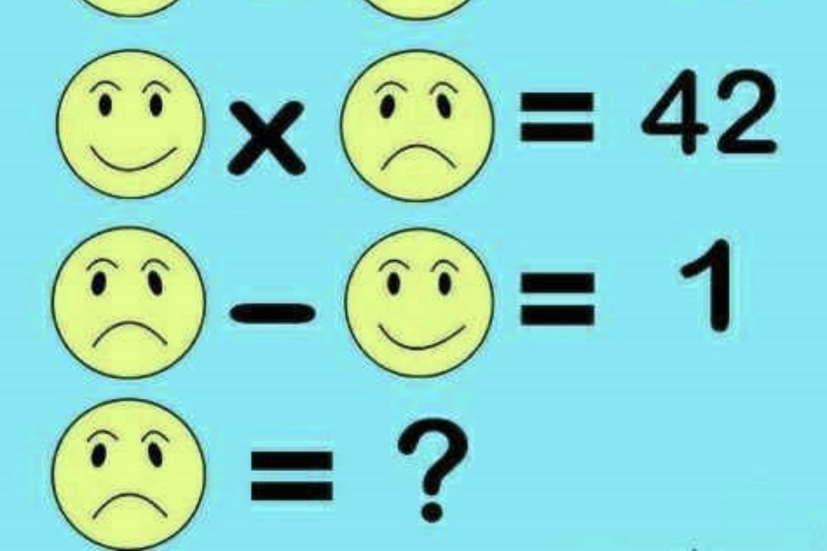 Desafio matemático dos emojis.