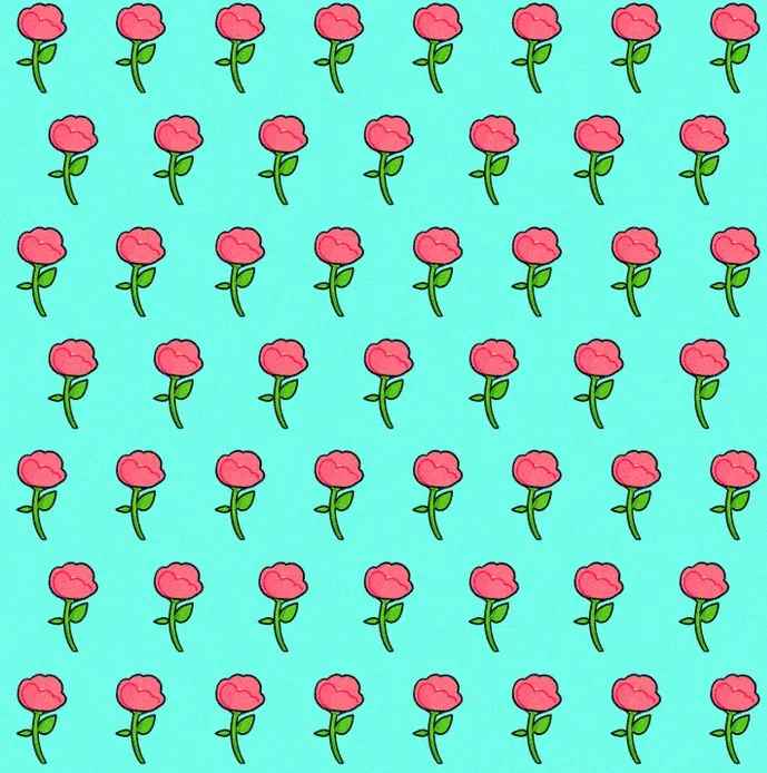 encontre a rosa diferente neste desafio Encontre a rosa diferente neste desafio visual.