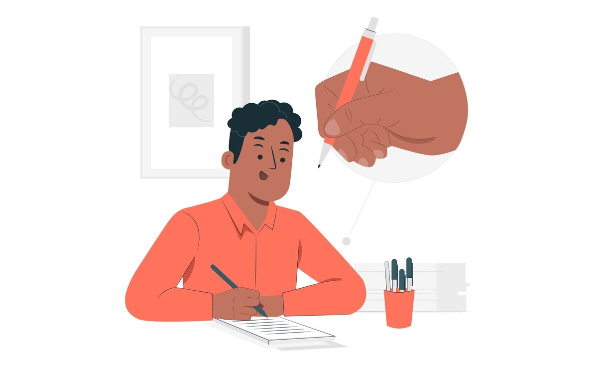 A redação de textos acadêmicos requer disciplina e muita pesquisa. Imagem: Freepik