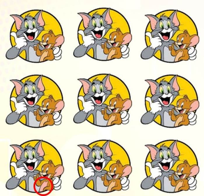 resposta de qual e o adesivo do tom e jerry diferente Resposta de qual é o adesivo diferente.