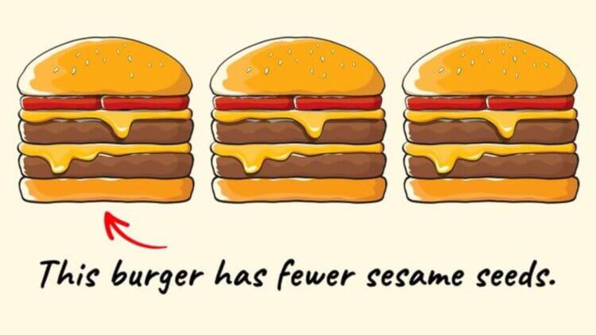 resposta de qual e o hamburguer diferente Resposta de qual é o hambúrguer diferente entre os 3.
