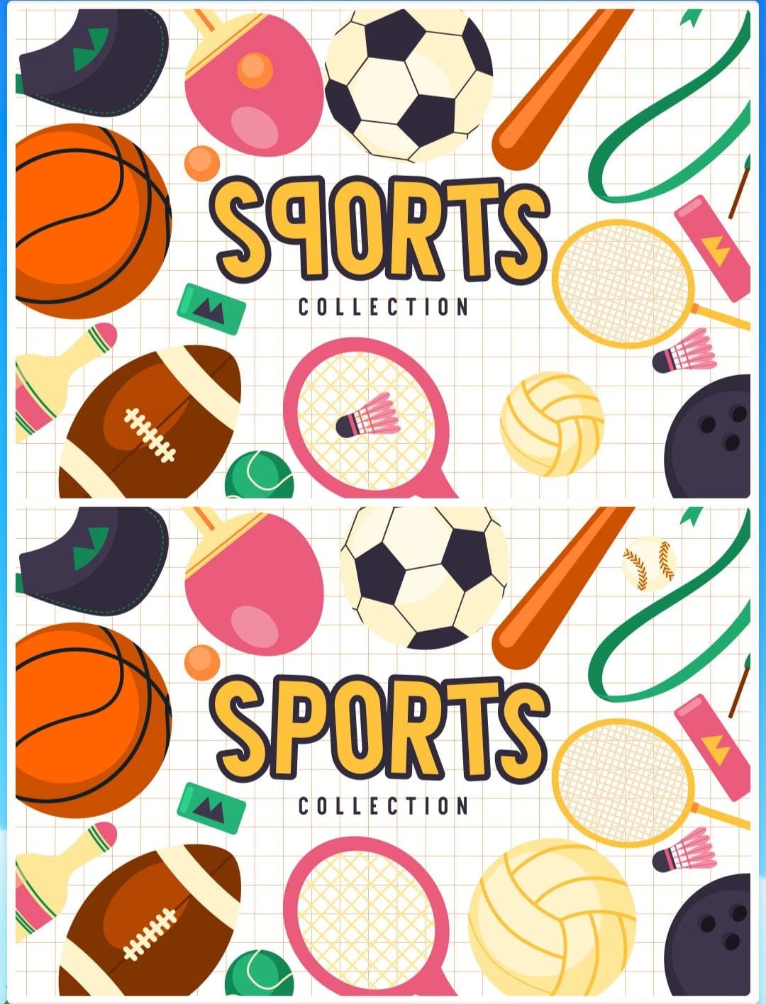 Jogo dos cinco erros esportistas Jogo dos cinco erros esportistas