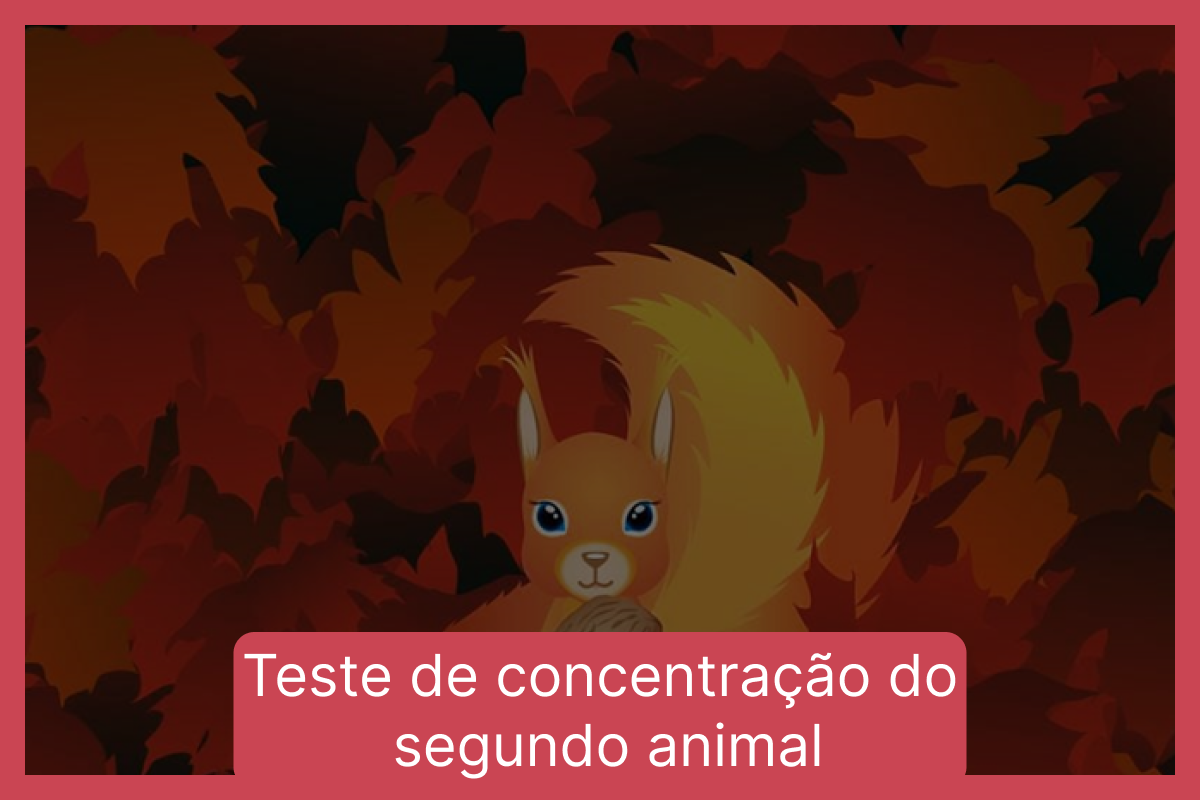 Teste de concentração do segundo animal: encontre o segundo animal na imagem em apenas 10 segundos