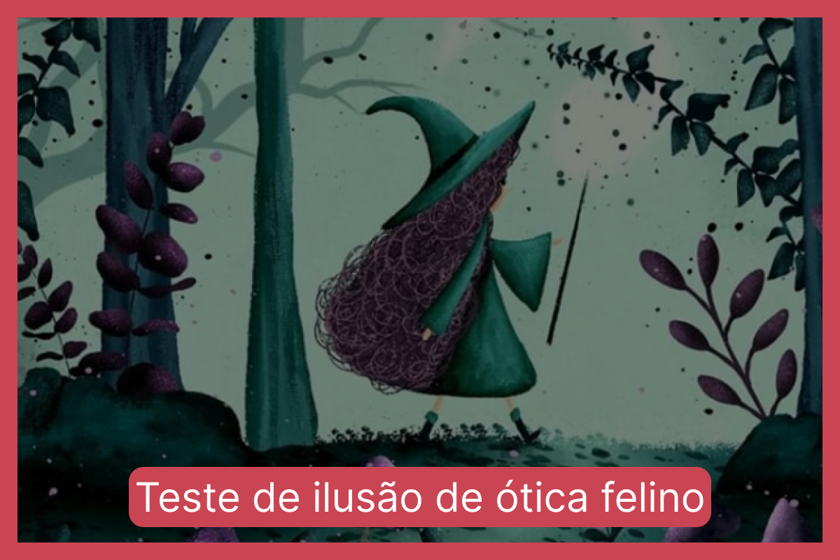 Teste de ilusão de ótica felino
