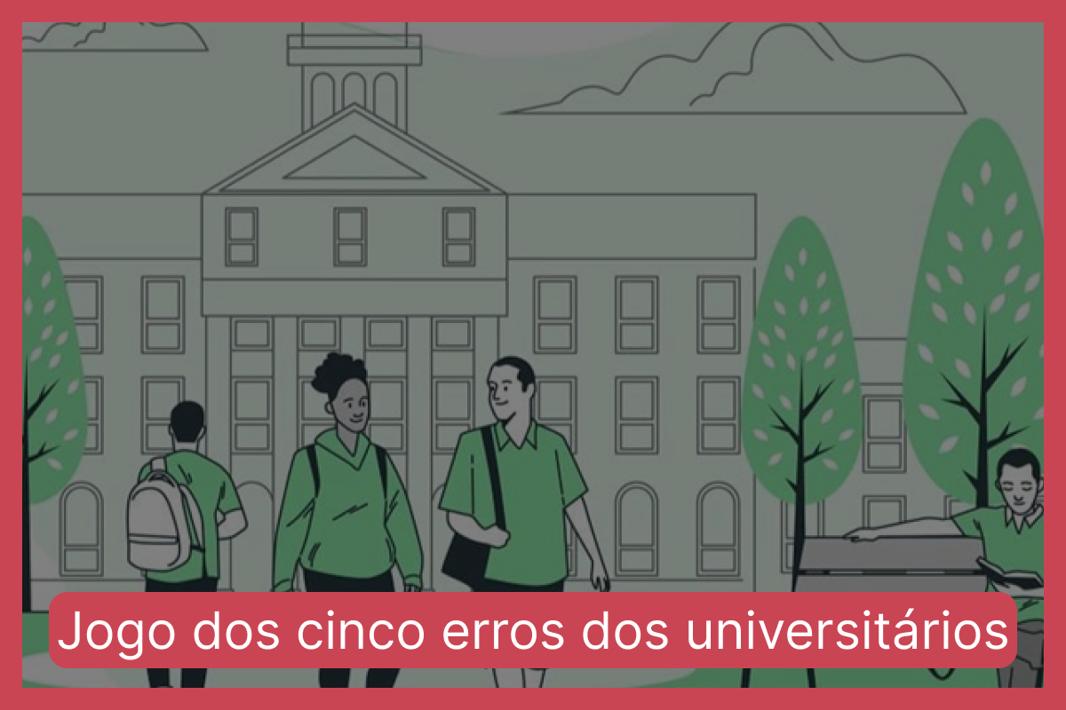 Jogo dos cinco erros dos universitários