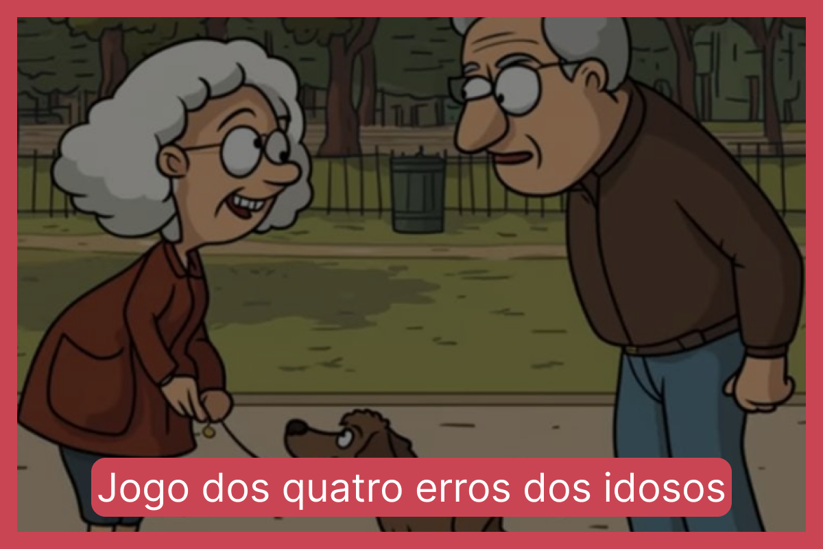 Jogo dos quatro erros dos idosos: encontre quatro diferenças entre as imagens em menos de 10 segundos