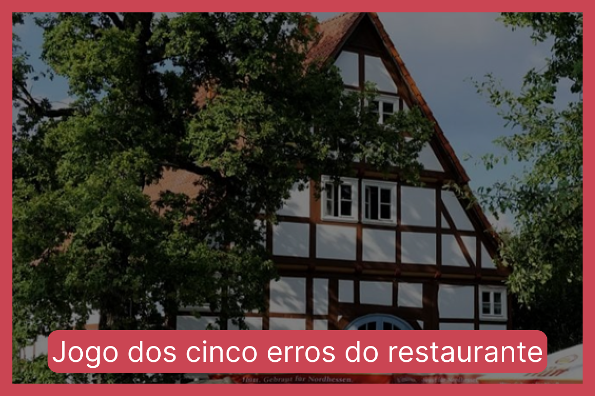 Jogo dos cinco erros do restaurante