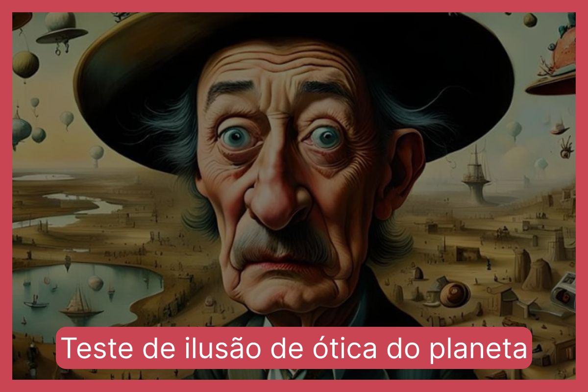 Teste de ilusão de ótica do planeta