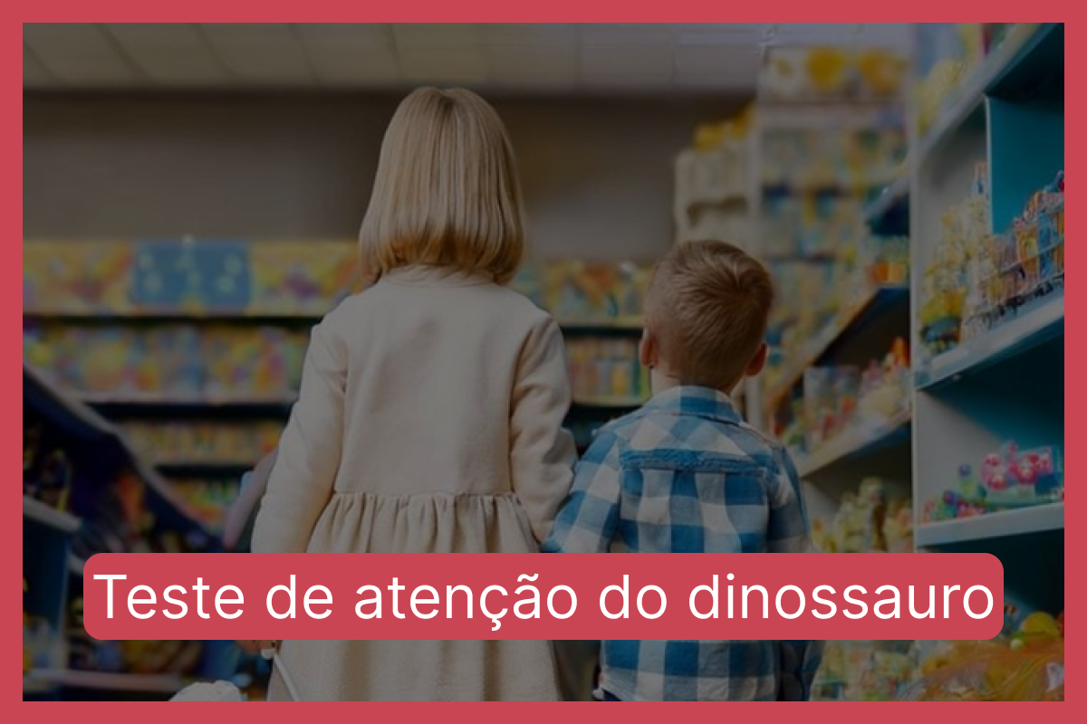 Teste de atenção do dinossauro