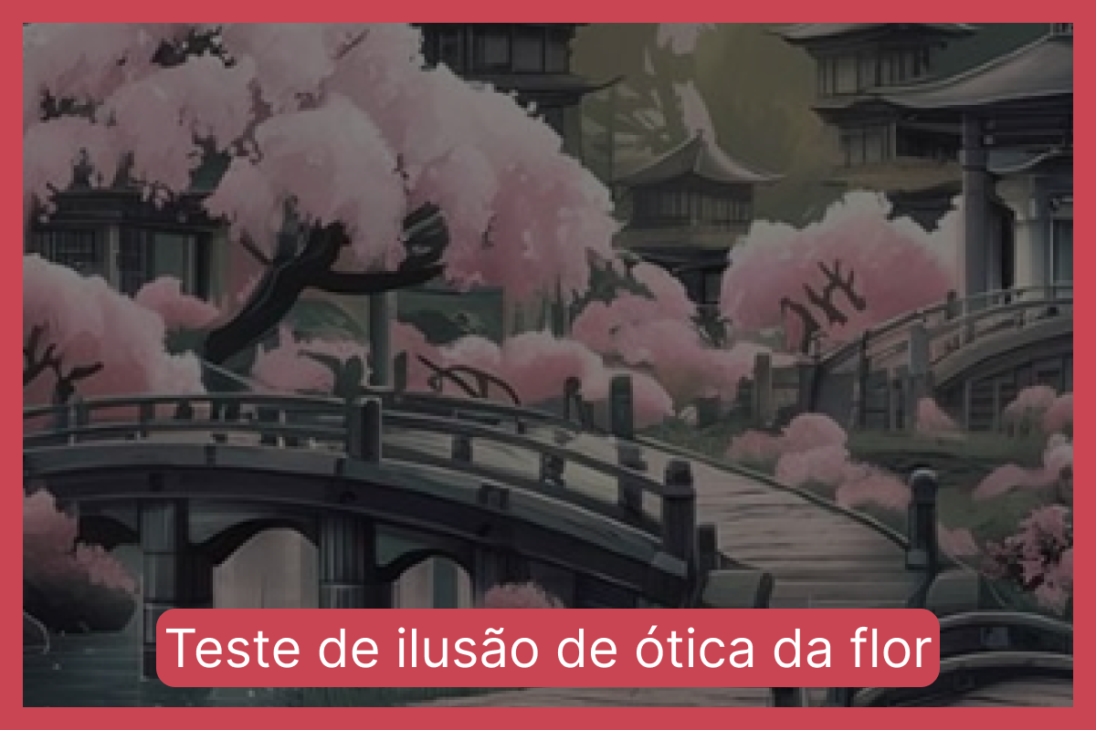 Teste de ilusão de ótica da flor