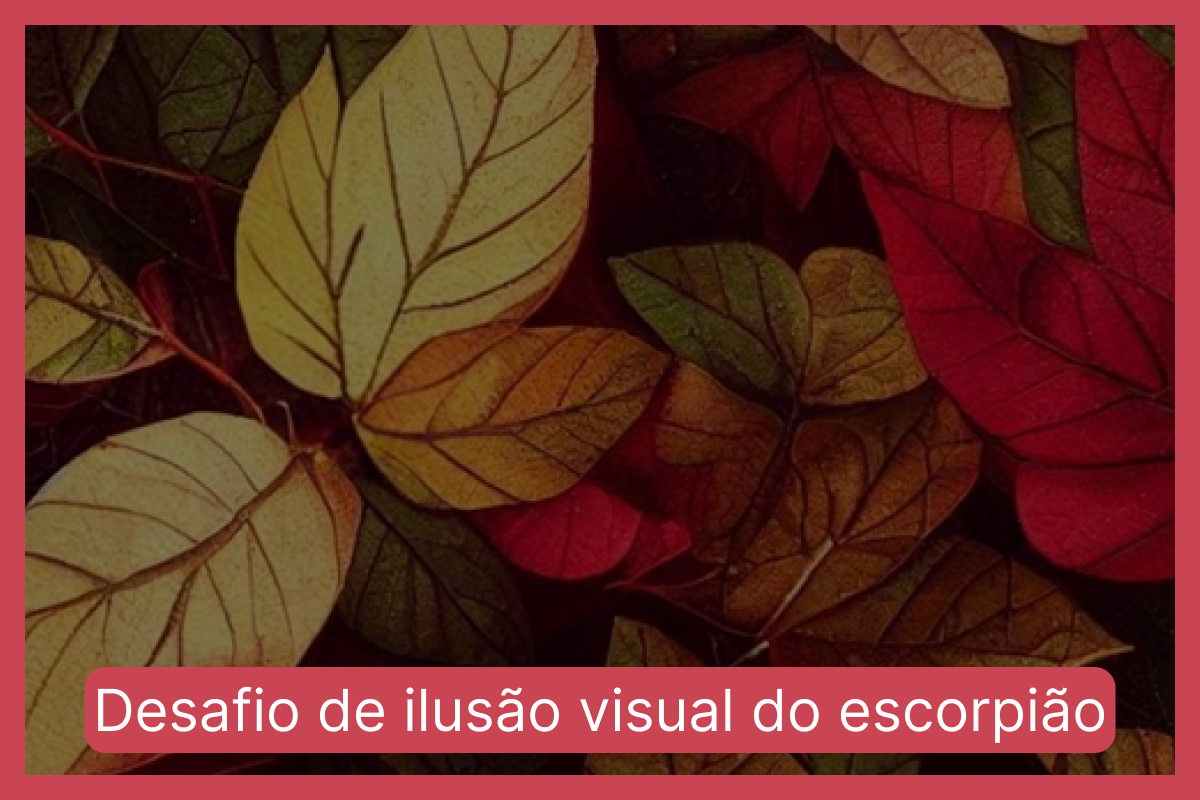 Desafio de ilusão visual do escorpião: encontre o escorpião em 10 segundos