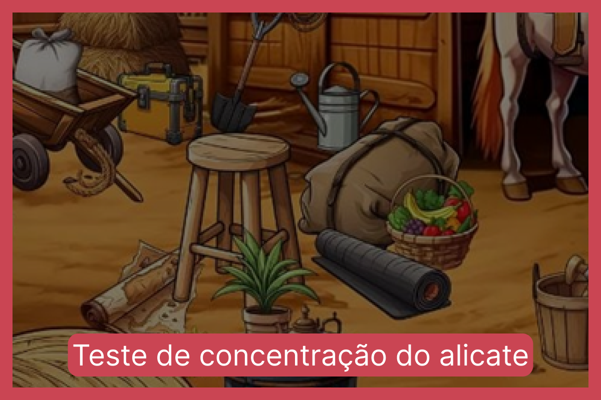 Teste de concentração do alicate: encontre a ferramenta em menos de 10 segundos