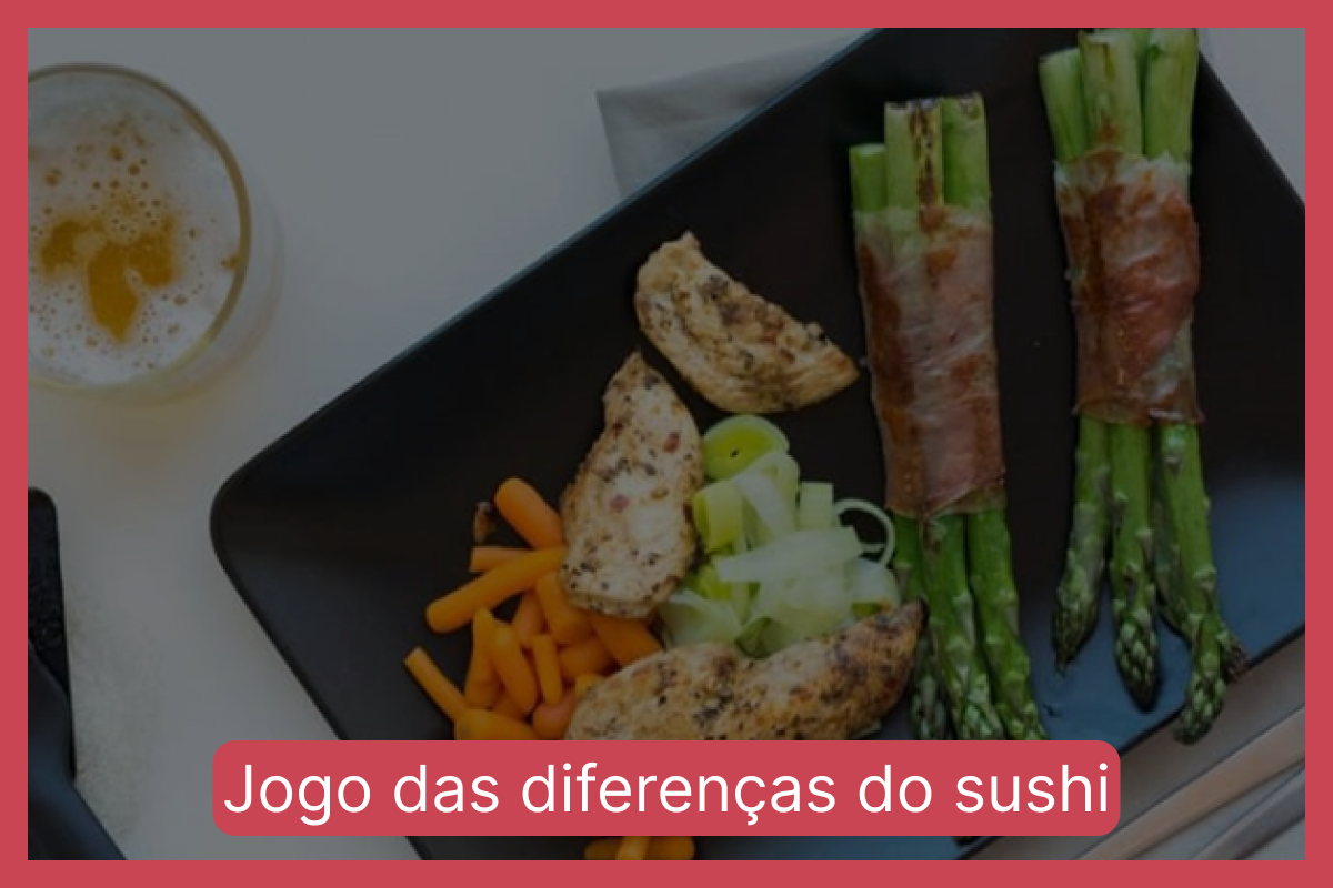 Jogo das diferenças do sushi: encontre os erros entre as imagens da comida japonesa em 10 segundos