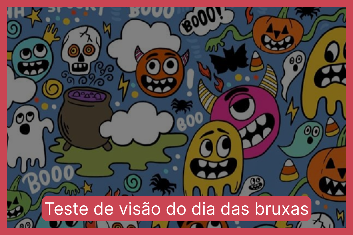 Teste de visão do dia das bruxas