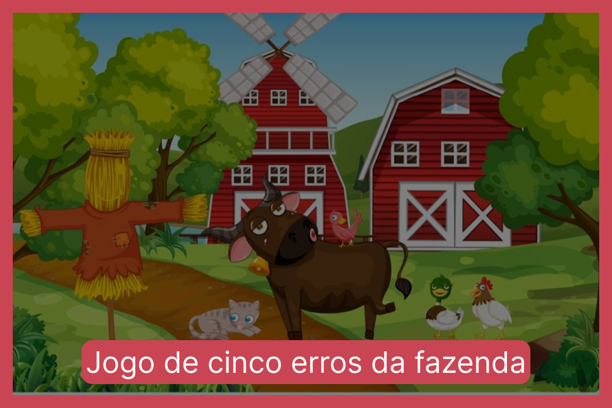 Jogo de cinco erros da fazenda