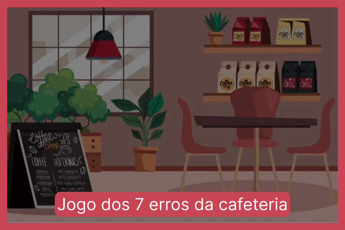 Jogo dos 7 erros da cafeteria: encontre as diferenças em 20 segundos