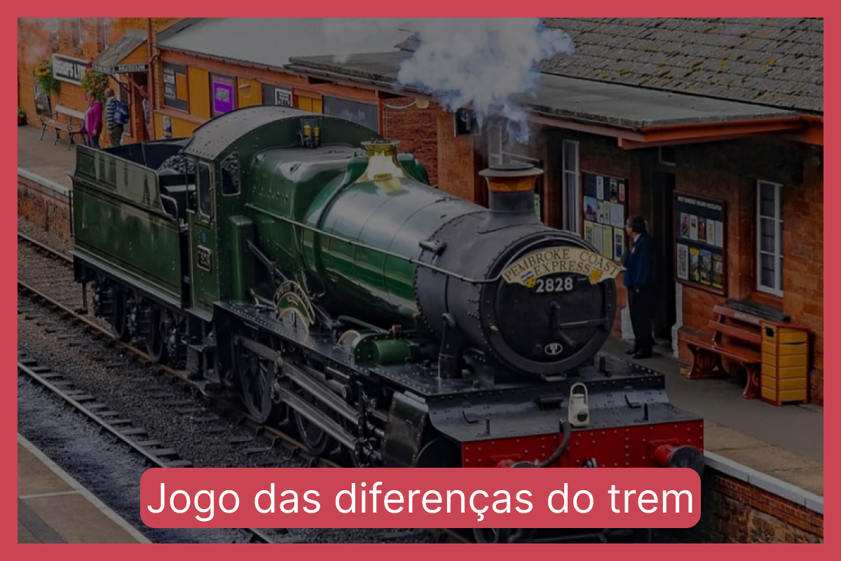 Jogo das diferenças do trem