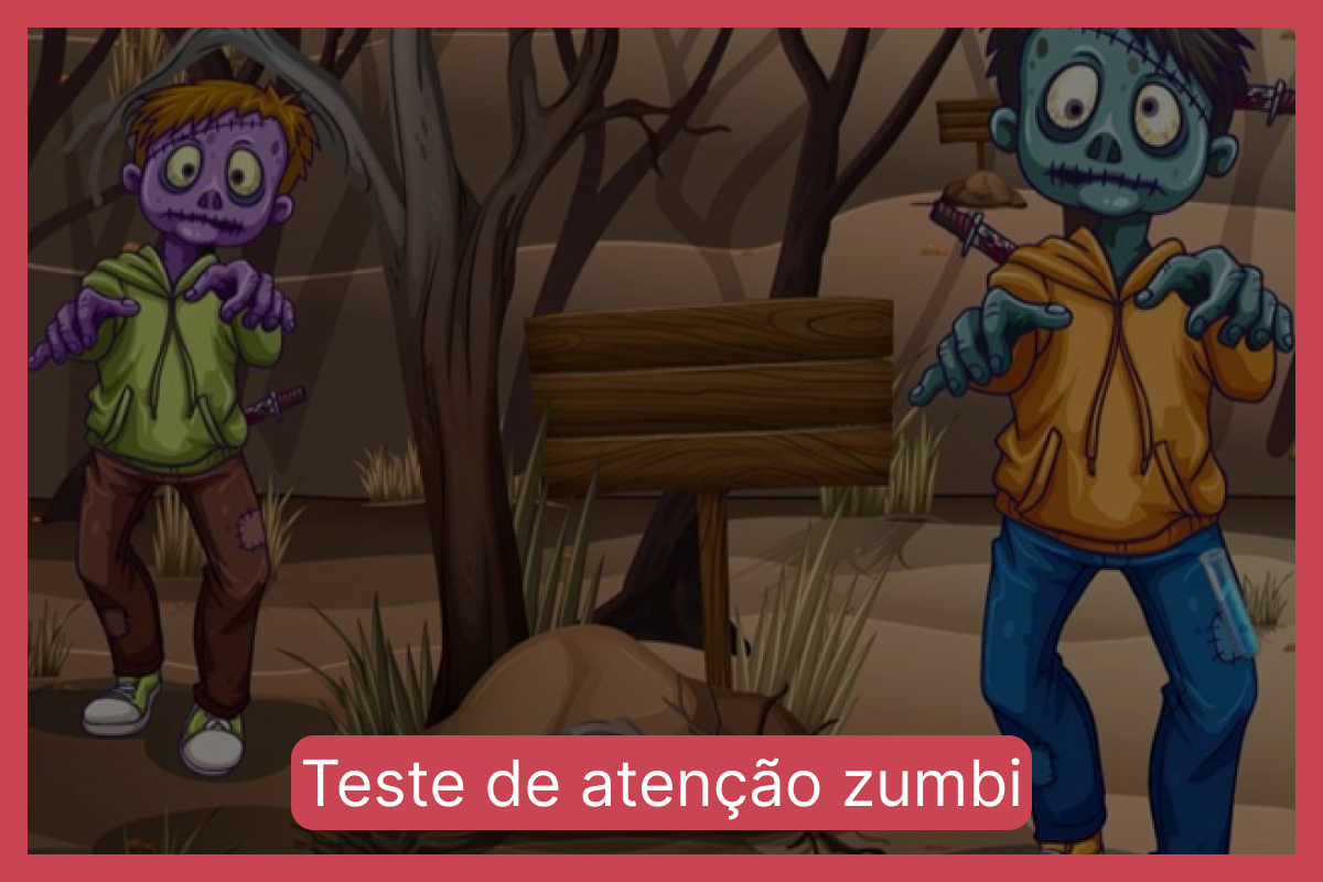 Teste de atenção zumbi: encontre a cura em menos de 10 segundos