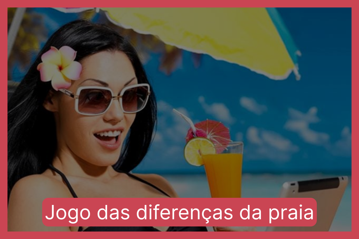 Jogo das diferenças da praia