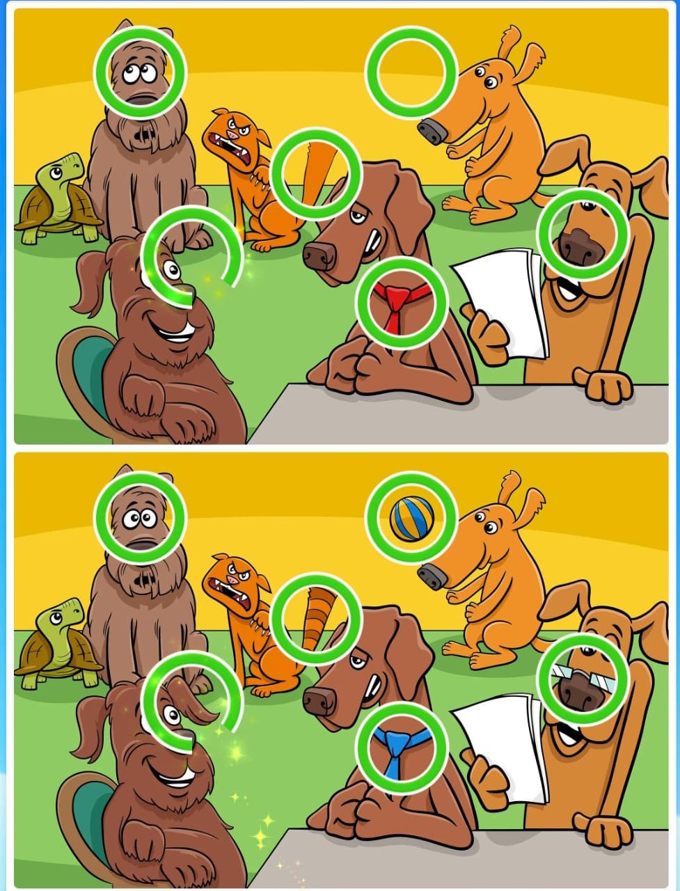 Resultado do Jogo das diferenças animal Resultado do Jogo das diferenças animal