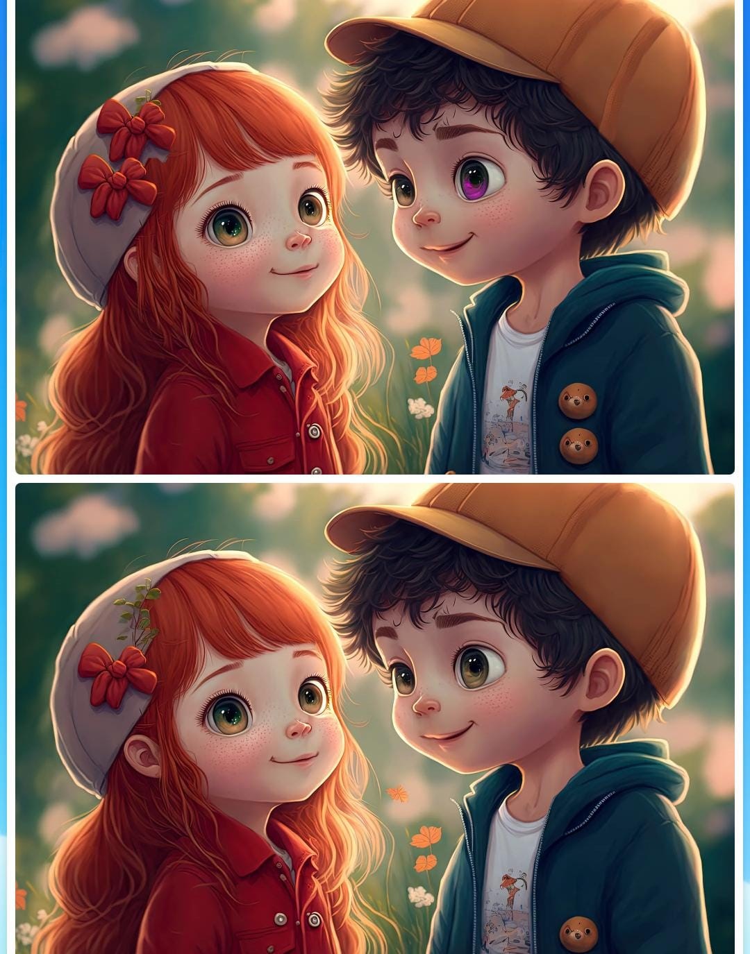 Jogo dos 7 erros do casal: encontre as diferenças entre as imagens em menos de 10 segundos Desafio do Jogo dos 7 erros do casal