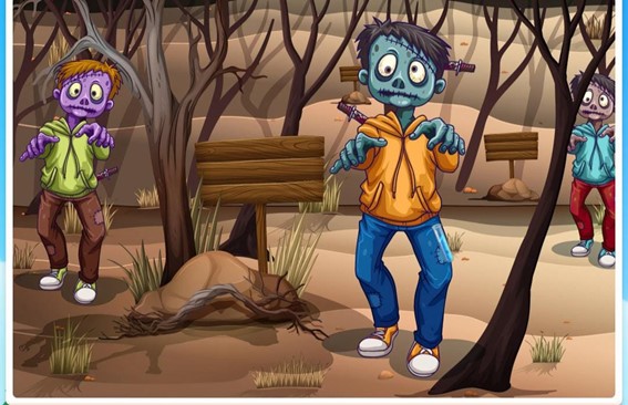 Teste de atenção zumbi: encontre a cura em menos de 10 segundos Desafio do Teste de atenção zumbi