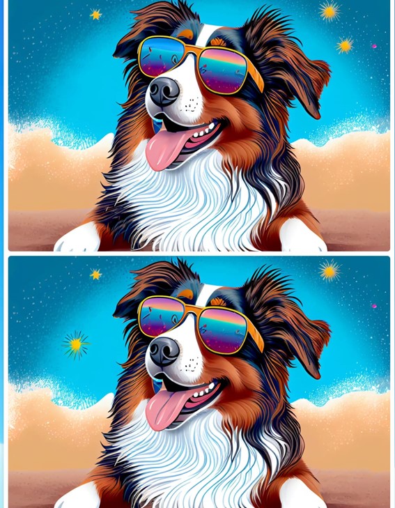 Jogo das diferenças do cão: encontre seis erros nas imagens em 10 segundos Desafio do Jogo das diferenças do cão
