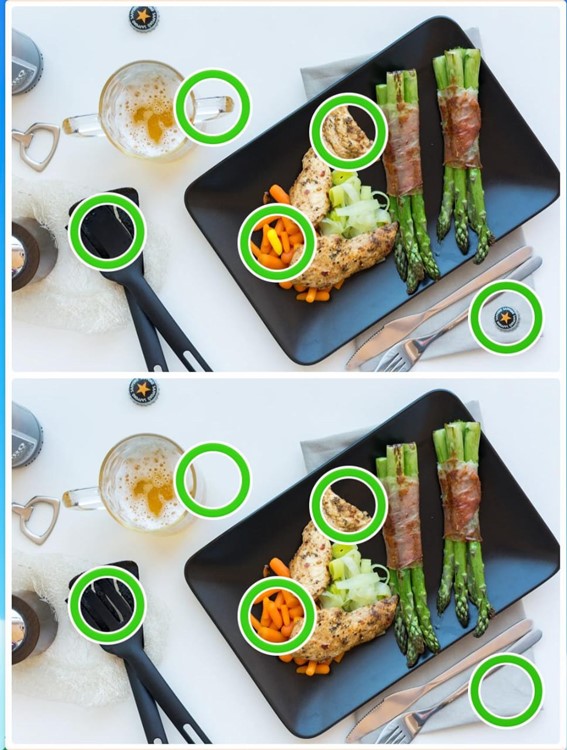 Jogo das diferenças do sushi: encontre os erros entre as imagens da comida japonesa em 10 segundos Resultado do Jogo das diferenças do sushi