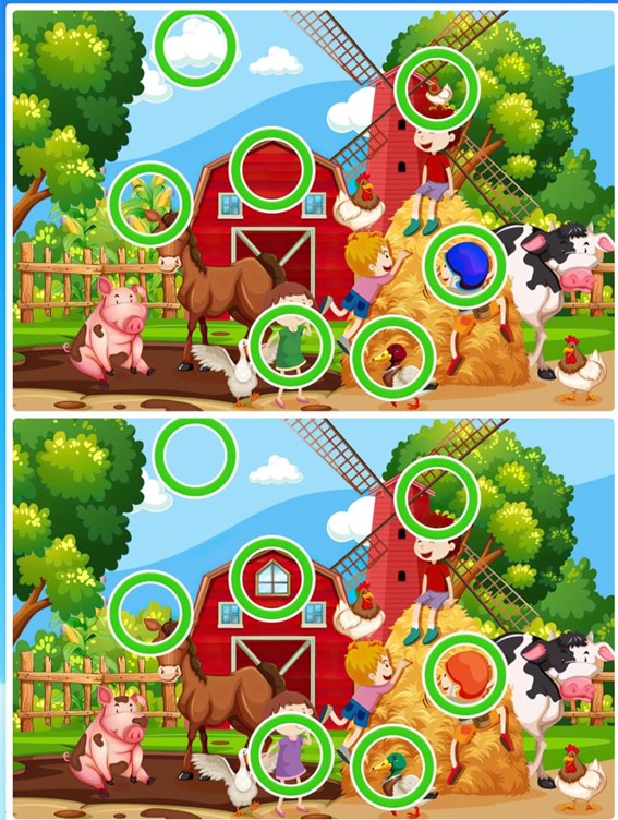 Jogo dos 7 erros da fazenda: encontre as diferenças entre as imagens do sítio em menos de 10 segundos Resultado do Jogo dos 7 erros da fazenda