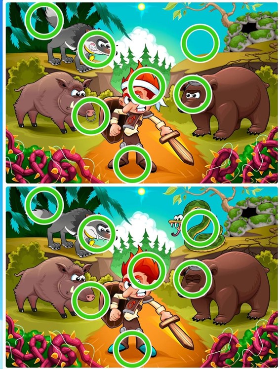 Jogo das diferenças do guerreiro: encontre sete erros entre as imagens em menos de 10 segundos Resultado do Jogo das diferenças do guerreiro