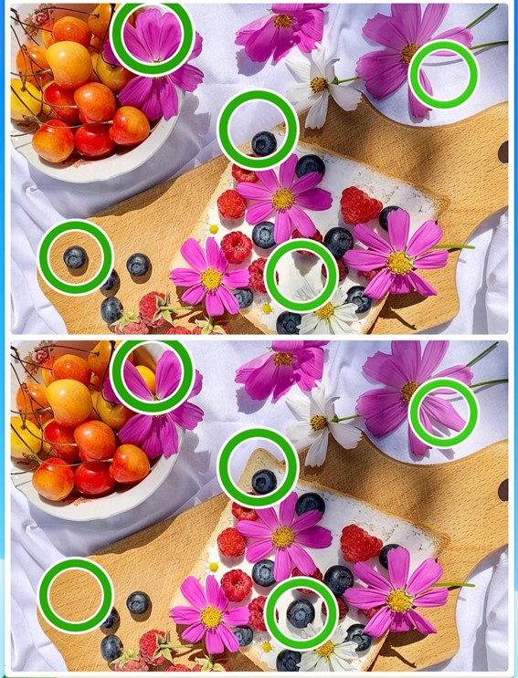 Jogo dos cinco erros divertidos: encontre as diferenças entre as duas imagens em 10 segundos Resultado do Jogo dos cinco erros divertidos