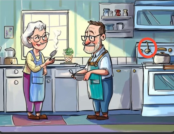 Teste de acuidade visual na cozinha: encontre a concha em 10 segundos Resultado do Teste de acuidade visual na cozinha