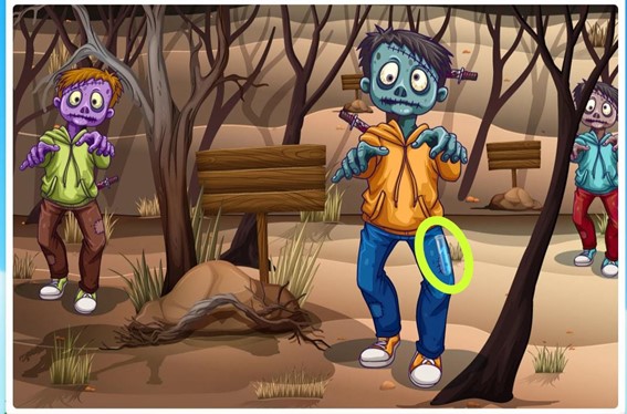 Teste de atenção zumbi: encontre a cura em menos de 10 segundos Resultado do Teste de atenção zumbi