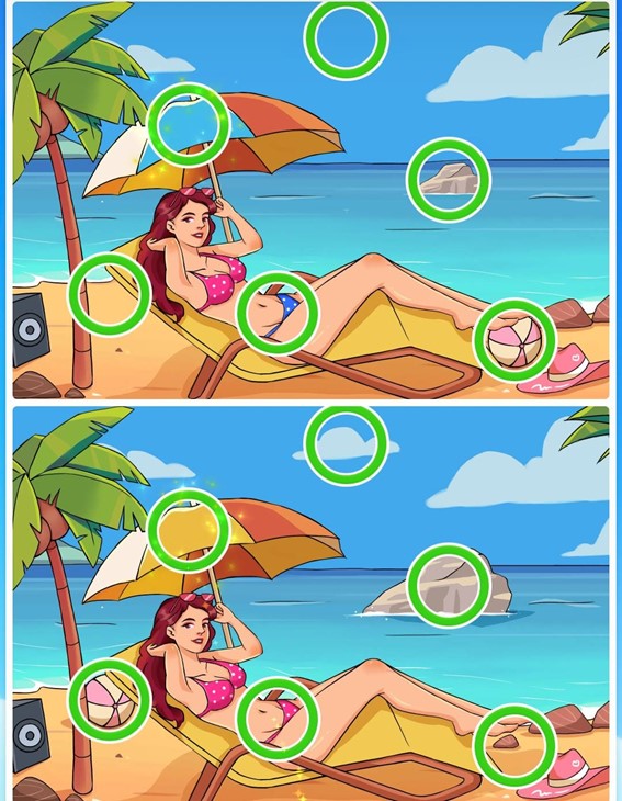 Jogo das diferenças da mulher: encontre seis erros entre as imagens em menos de 10 segundos Resultado do Jogo das diferenças da mulher