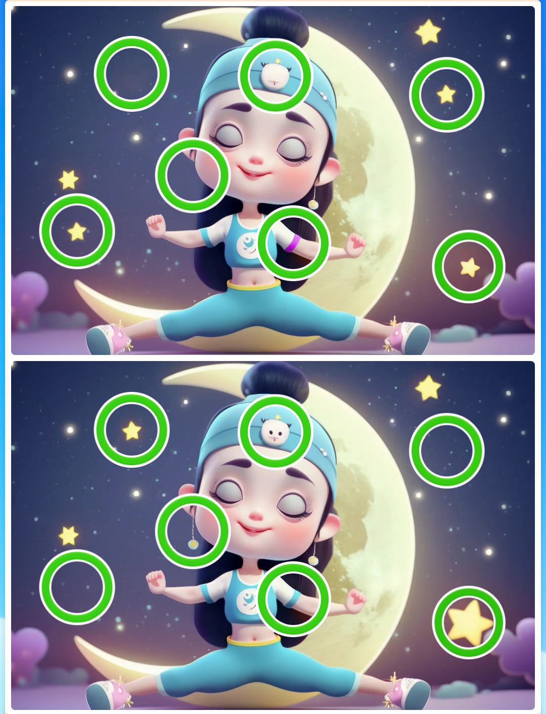 Jogo dos sete erros do yoga: encontre as diferenças em menos de 10 segundos Resultado do Jogo dos sete erros do yoga