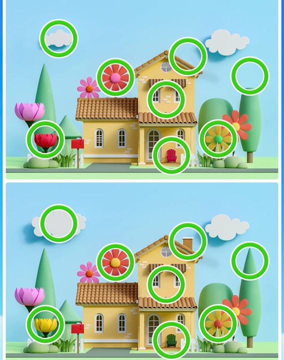 Desafio visual dos oito erros: encontre as diferenças entre as imagens da casa em 20 segundos Resultado do Desafio visual dos oito erros