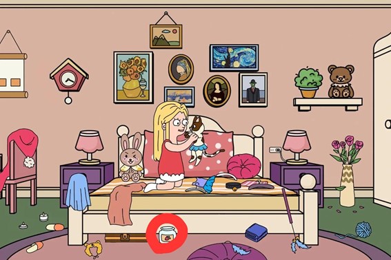Teste de atenção do morango: encontre o morango na imagem da menina no quarto em 10 segundos Resultado do Teste de atenção do morango