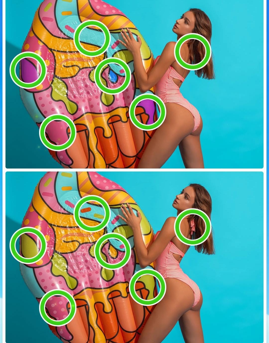 Jogo dos seis erros da garota: encontre as diferenças entre as imagens em 10 segundos Resultado do Jogo dos seis erros da garota