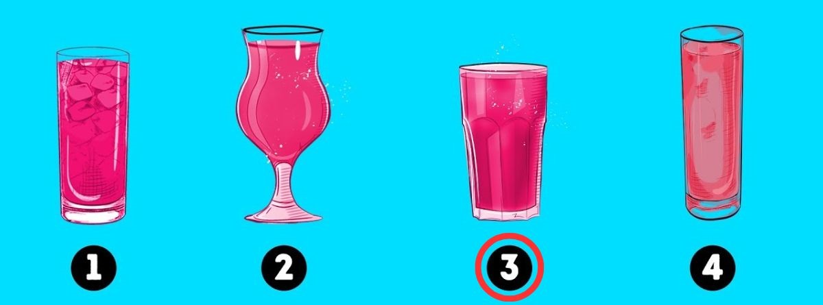 resposta de qual dos quatro copos tem mais suco Resposta de qual dos quatro copos tem mais suco. Fonte: Jagran Josh.