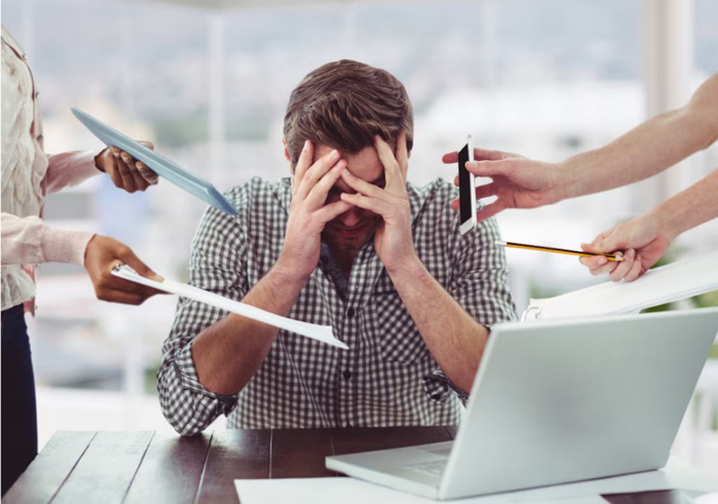 Sob pressão ou sob pressão? Sob pressão e burnout no trabalho.