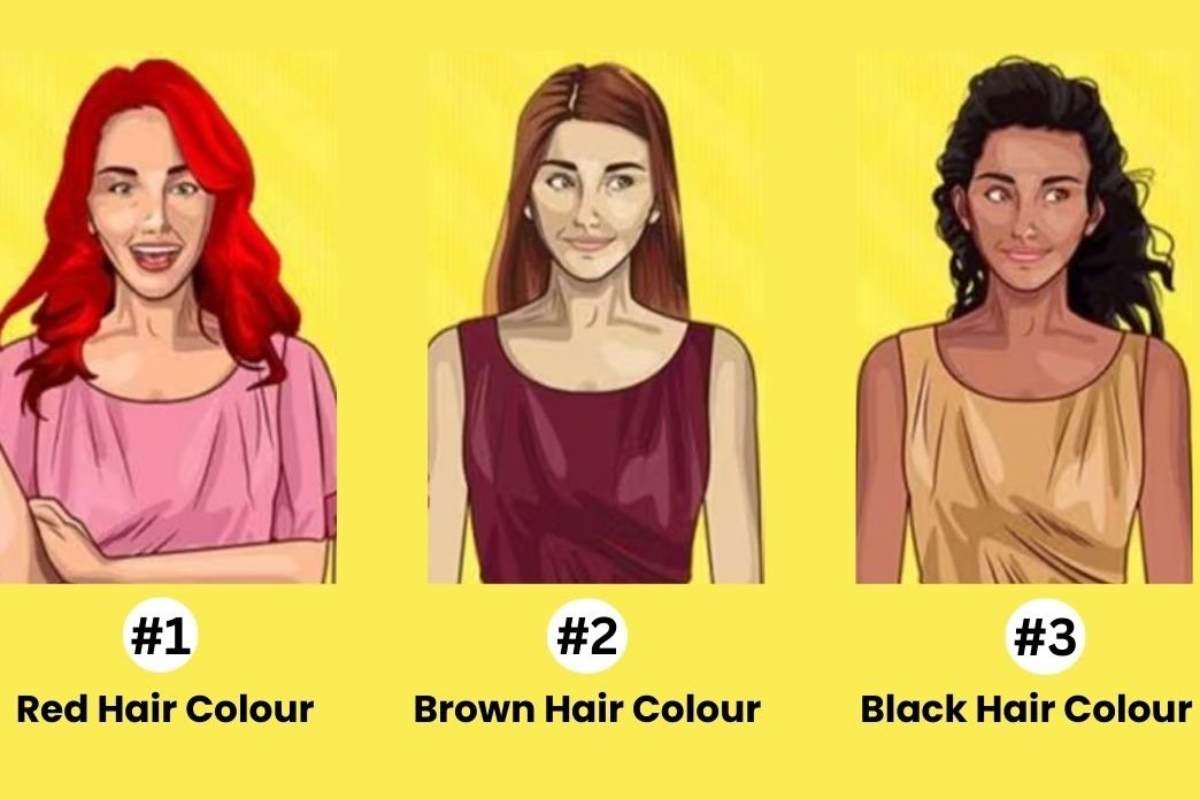 Teste de personalidade da cor do cabelo.