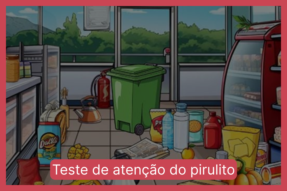 Teste de atenção do pirulito: encontre o doce escondido em menos de 10 segundos