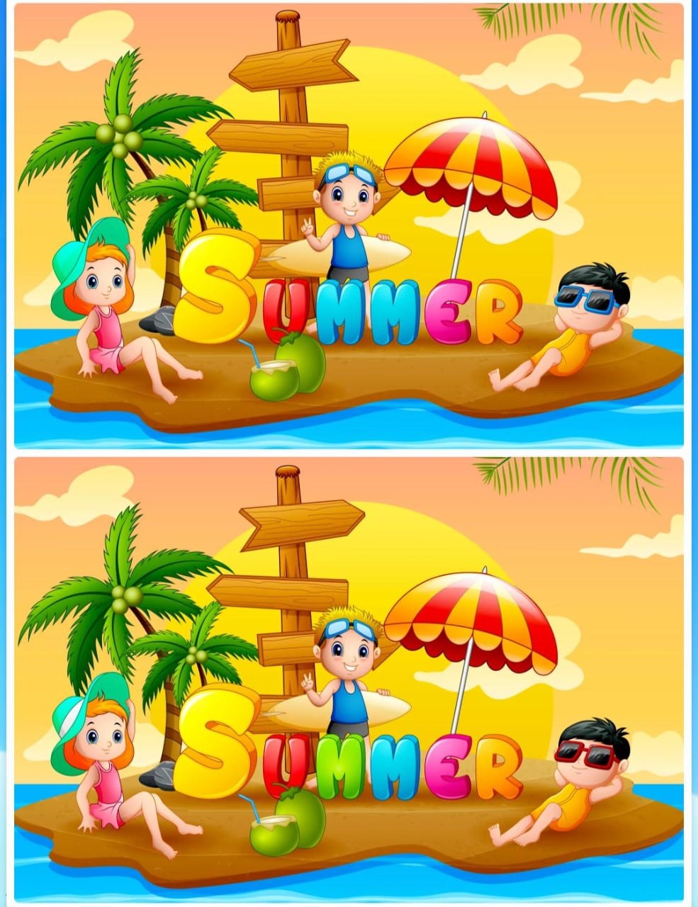 Jogo dos seis erros do verão Jogo dos seis erros do verão