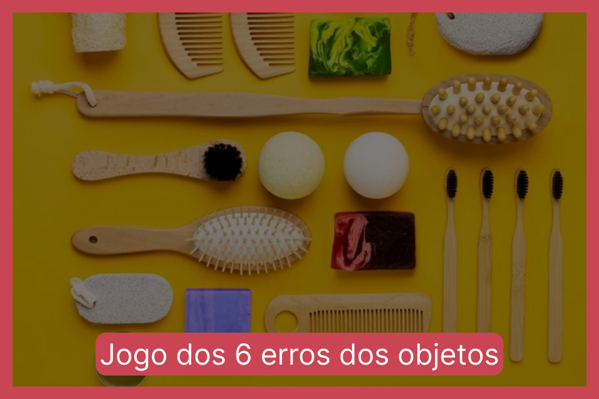 Jogo dos 6 erros dos objetos: encontre as diferenças entre as imagens dos objetos em menos de 10 segundos